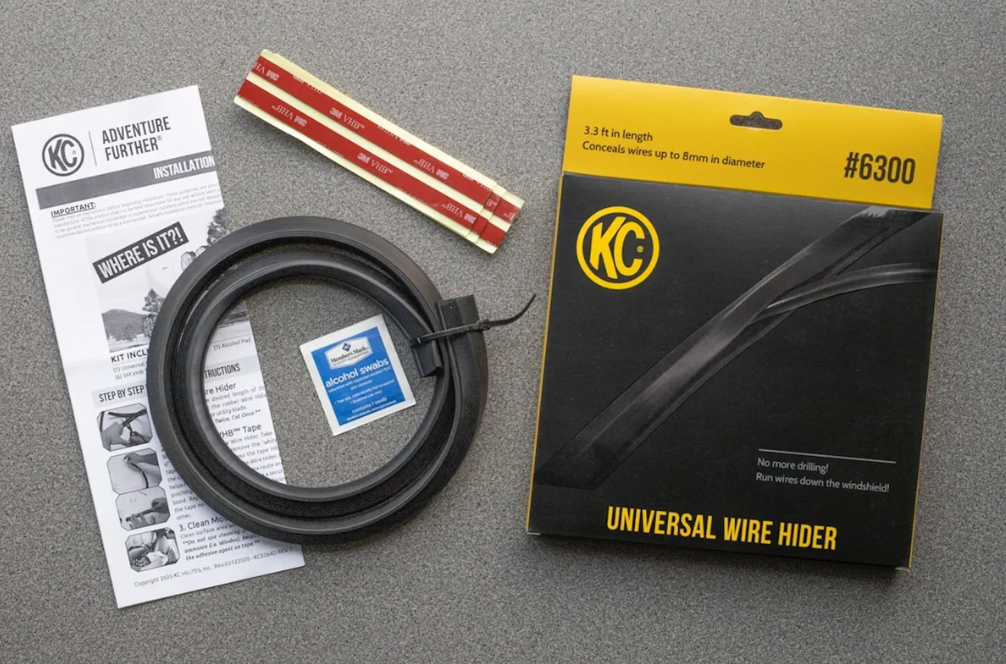 No More Exposed Wires! - KC Windsheild Wire Hider for Exterior